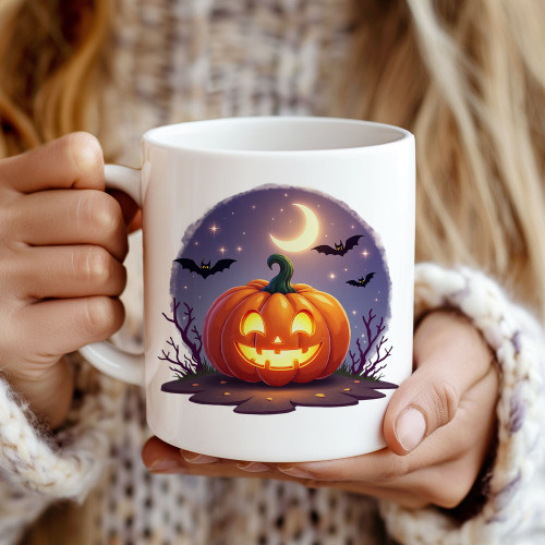 “Smiling Jack” Halloween Mug | 11oz Ceramic 