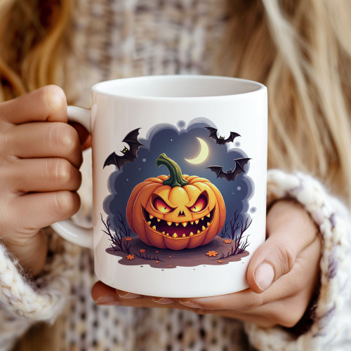 “Midnight Jack” Halloween Mug | 11oz Ceramic